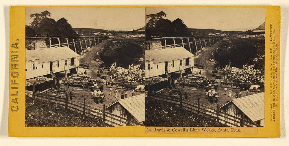 Davis & Cowell's Lime Works, Santa Cruz. by Lawrence and Houseworth