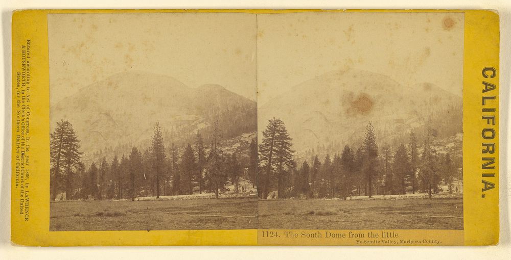 The South Dome from the little Yo-Semite Valley, Mariposa County. by Lawrence and Houseworth