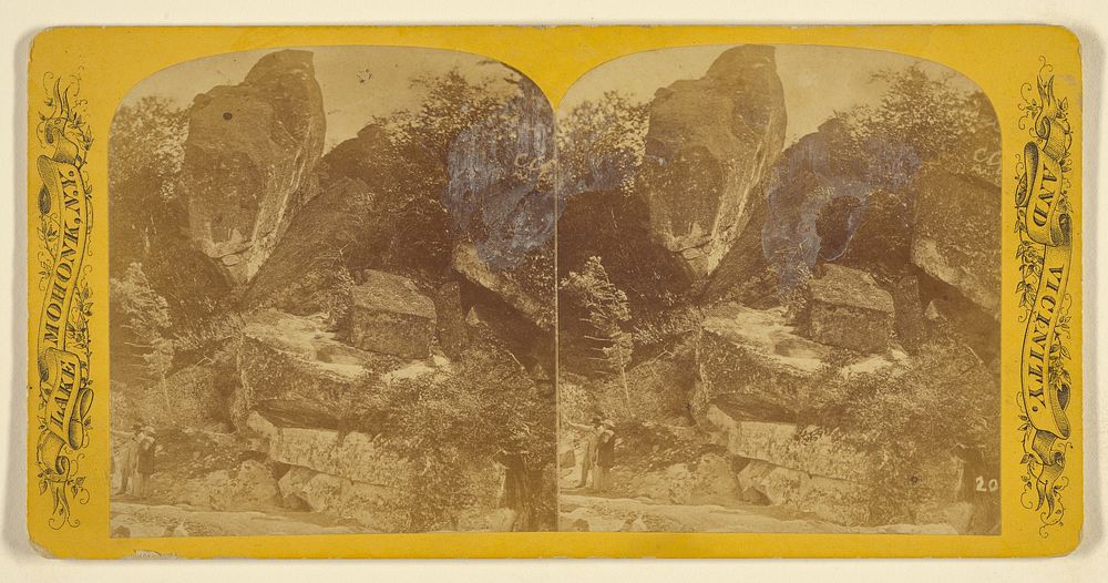 Cave Rock. [Lake Mohonk] by J Loeffler