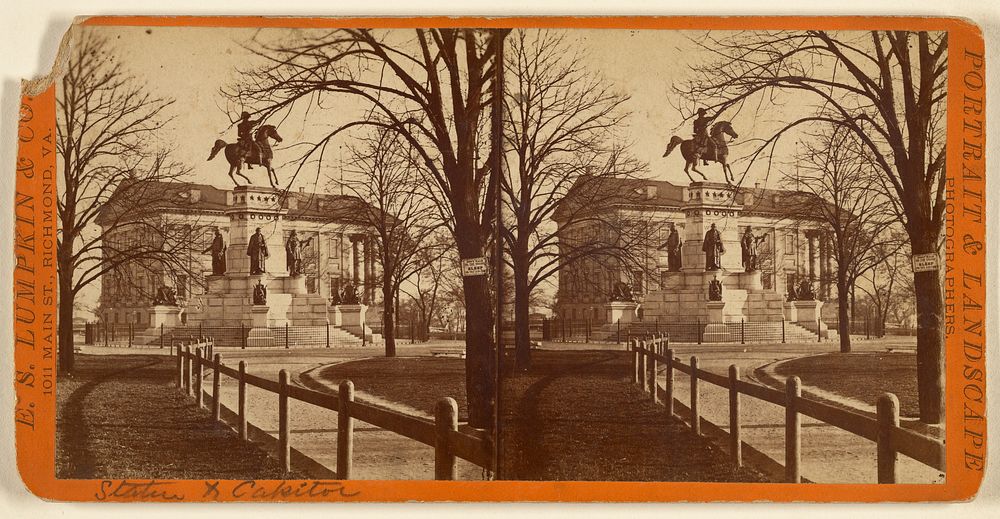 Washington Monument and State Capitol. by E S Lumpkin and Company