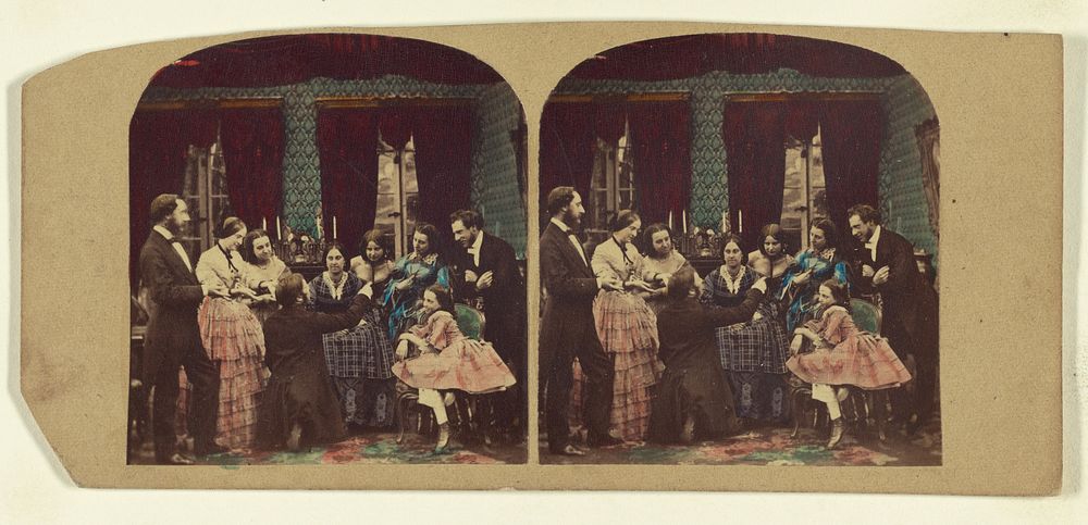 Family meeting by London Stereoscopic and Photographic Company