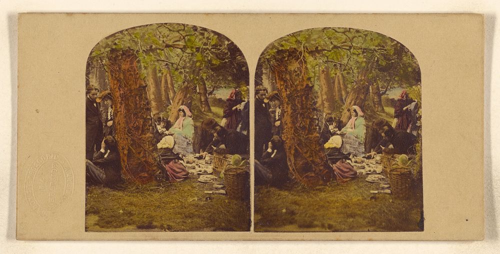 A Picnic Party by Joseph John Elliott and London Stereoscopic and Photographic Company