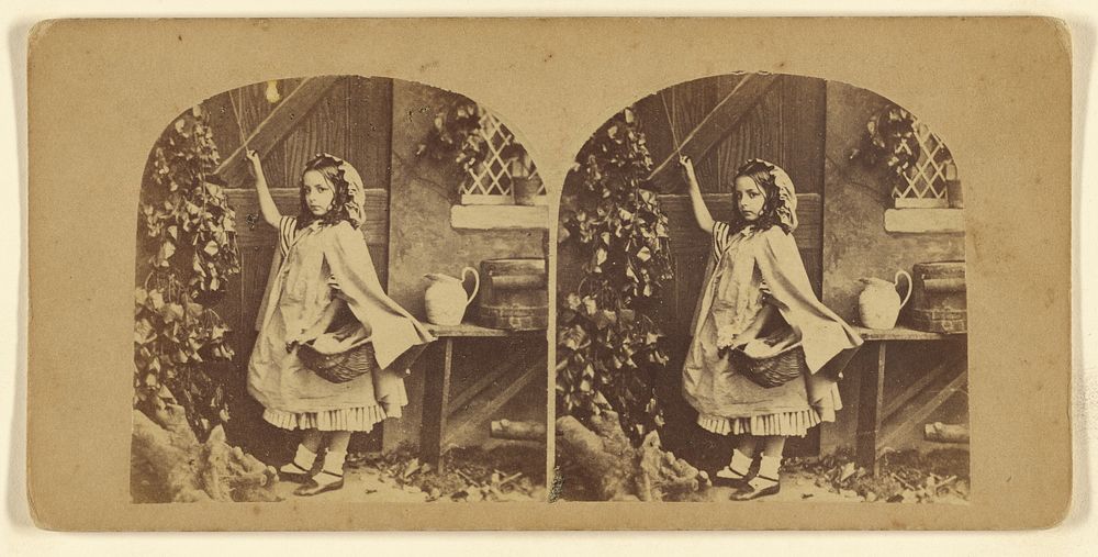 Little Red Riding Hood. by London Stereoscopic and Photographic Company
