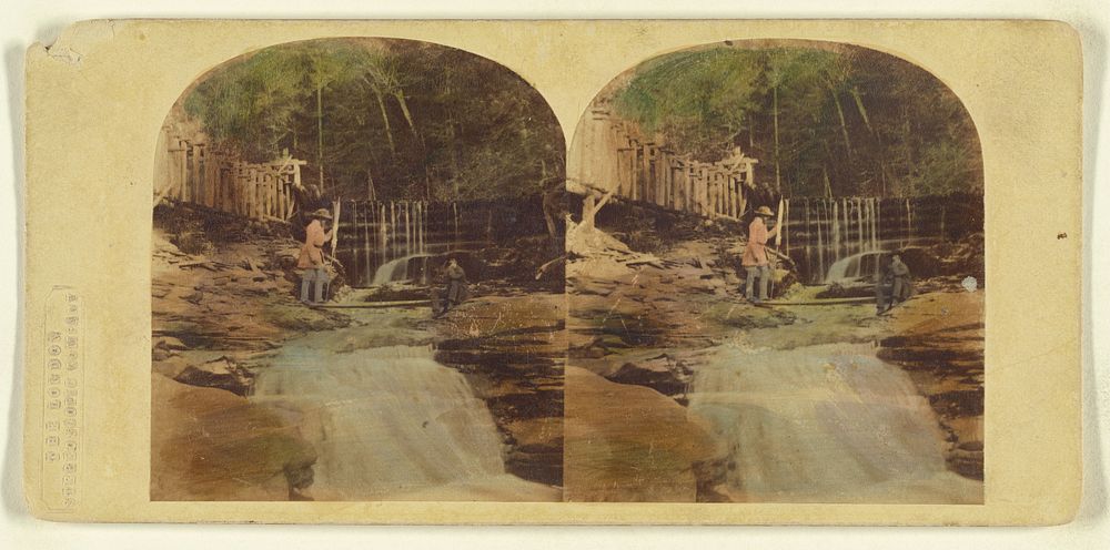 Cascade, On the Kauterskill River, Catskill Mountains. by London Stereoscopic and Photographic Company