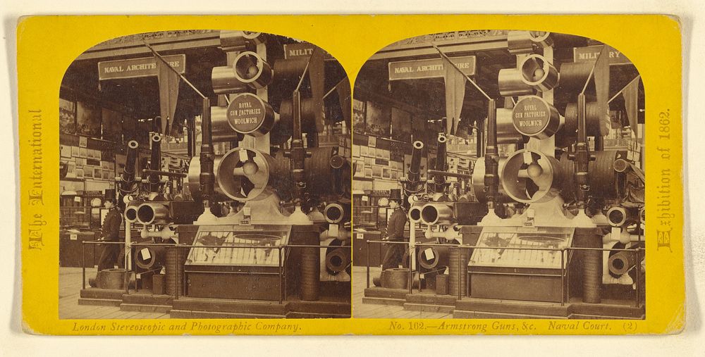 Armstrong Guns, &c. Naval Court. by London Stereoscopic and Photographic Company