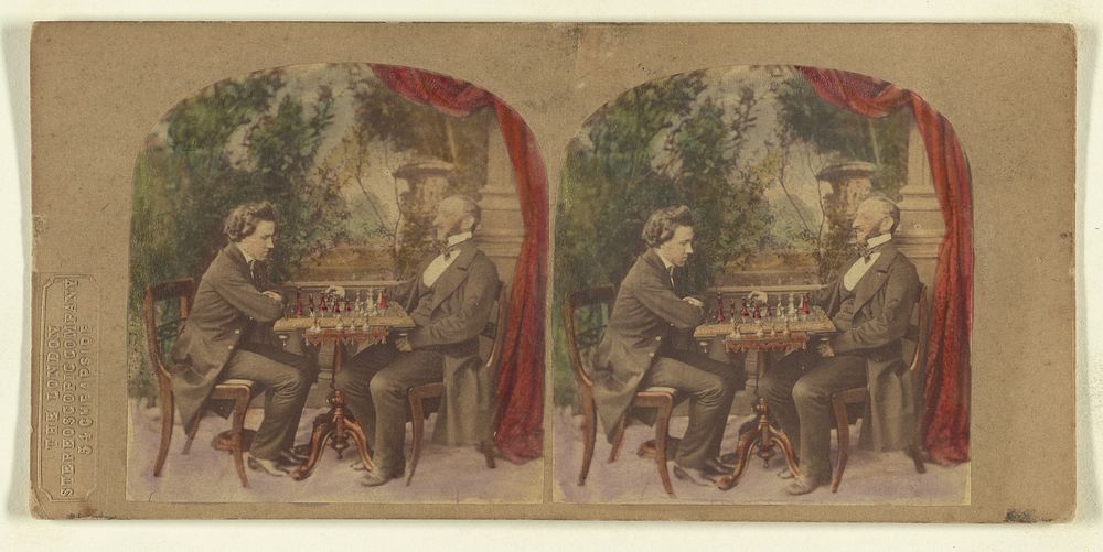 Mr. Paul Morphy, The great American Chess Player, And M. Lowenthal, President of the St. James's Chess Club. by London…