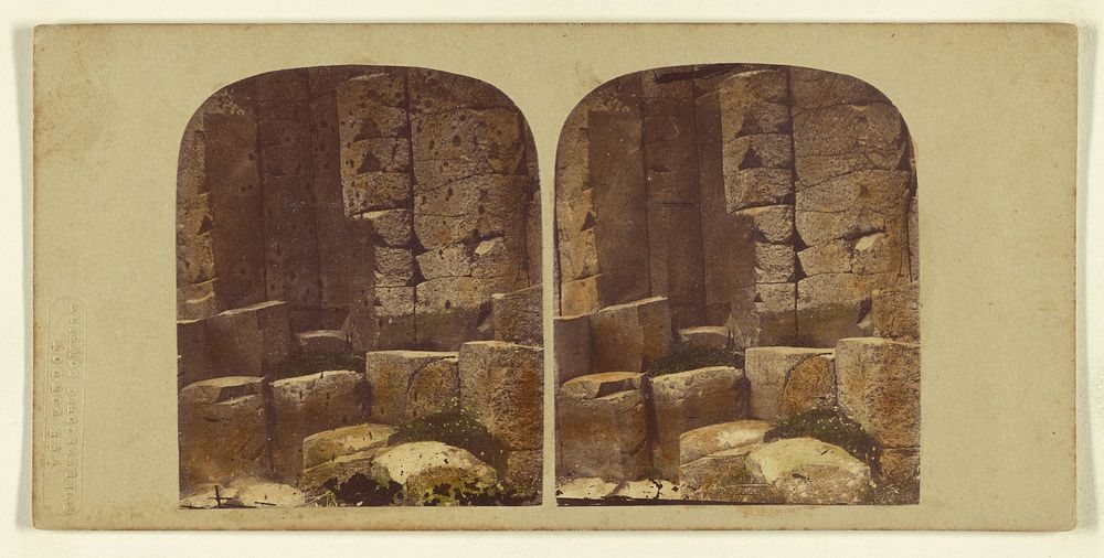 Sectional View of the Basaltic Columns, Giant's Causeway, County of Antrim. [Ireland] by London Stereoscopic and…