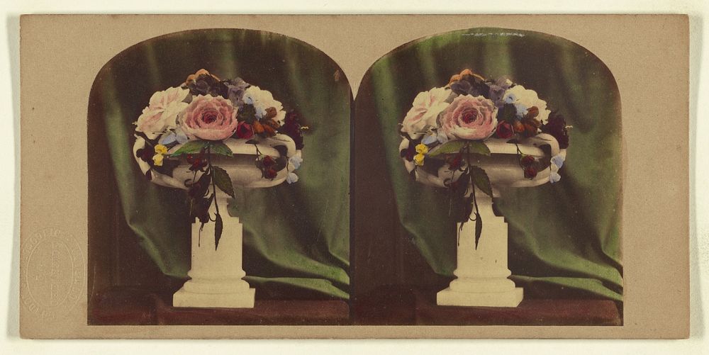 Vase of Flowers by London Stereoscopic and Photographic Company