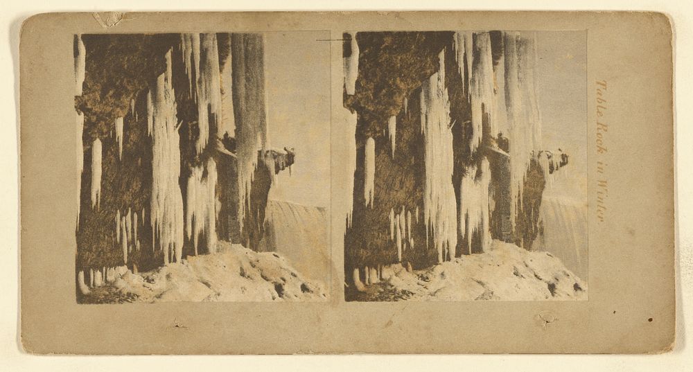 Table Rock in Winter. by London Stereoscopic and Photographic Company