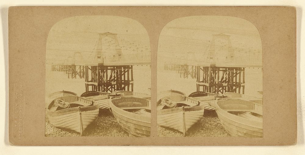 Brighton Chain Pier, from beach. by London Stereoscopic and Photographic Company