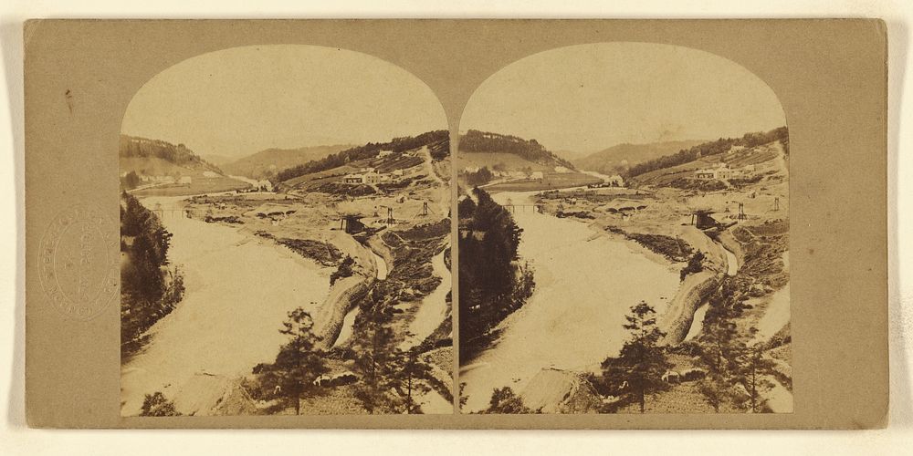 Sulphur Mines in the Valley of Ouuca, County Wicklow. by London Stereoscopic and Photographic Company