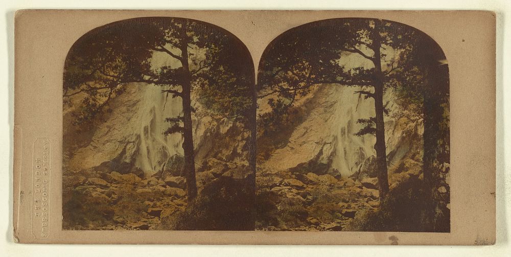 Powerscourt Waterfall, County Wicklow, Ireland. by London Stereoscopic and Photographic Company