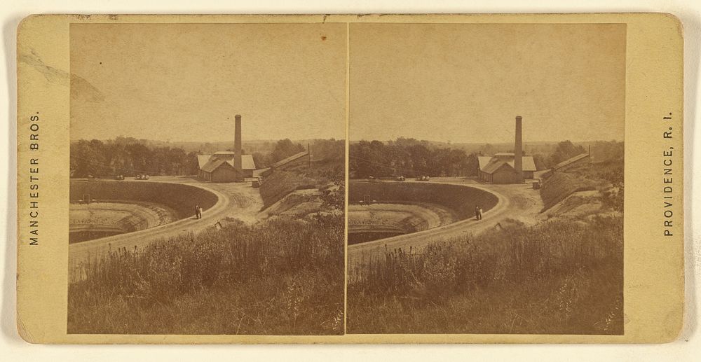 Country view, probably around Providence, Rhode Island by Manchester Brothers