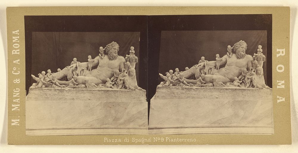 Unidentified sculpture, possibly of Zeus, at a Rome museum by Michele Mang and Company