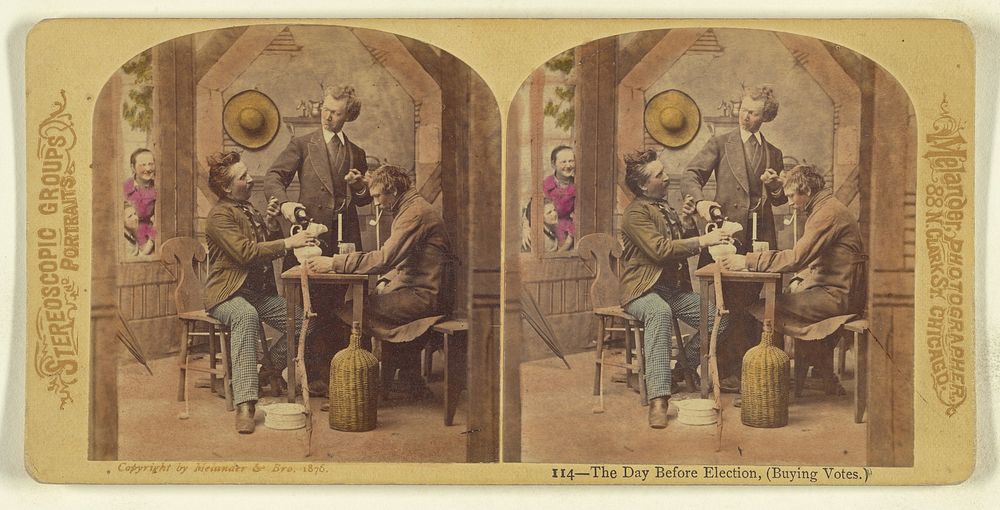 The Day Before Election, (Buying Votes.) by Louis Magnus Melander and Brother