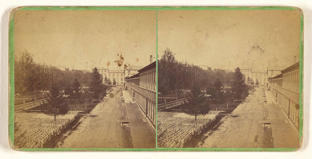 Court Yard, Looking East. [New York State Prison] by S Hall Morris