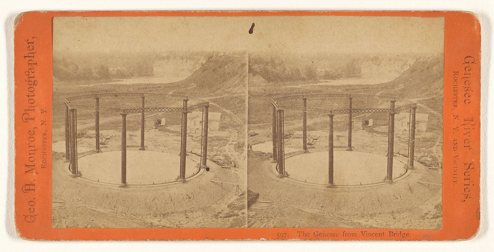 The Genesee from Vincent Bridge. [Rochester, New York] by George Hibbard Monroe