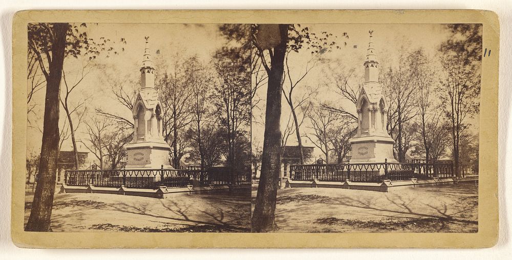 Bigelow Monument, Worcester, Mass. by Henry P Moore