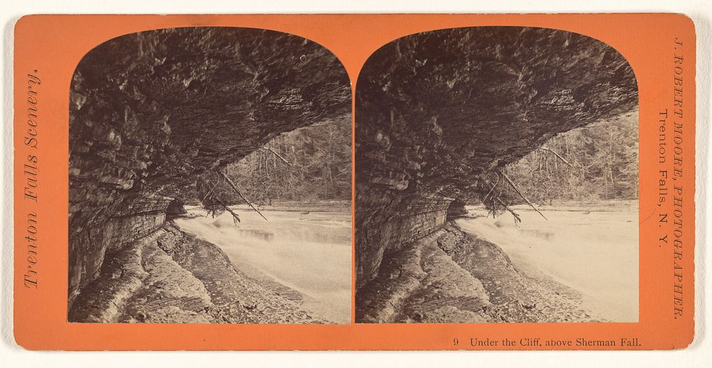 Under the Cliff, above Sherman Fall. by John Robert Moore