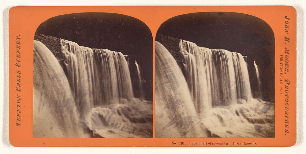 Upper part of second Fall, Instantaneous. by John Robert Moore