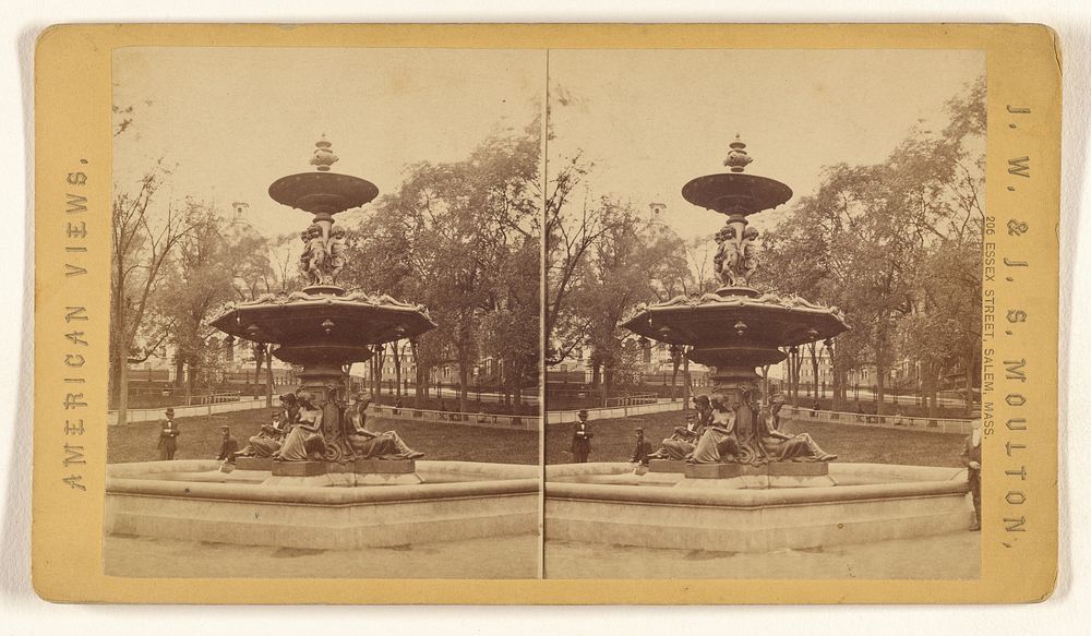 Brewer Fountain, Boston Common. [Boston, Mass.] by Joshua W Moulton and John S Moulton