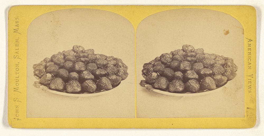 Bowl of strawberries by John S Moulton