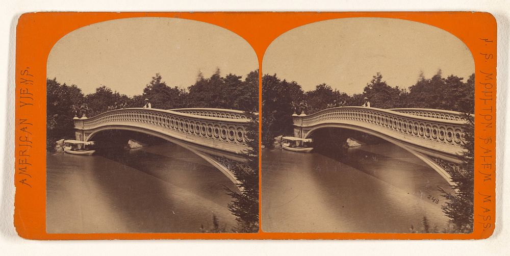 Bow Bridge near view, Central Park, N.Y. by John S Moulton