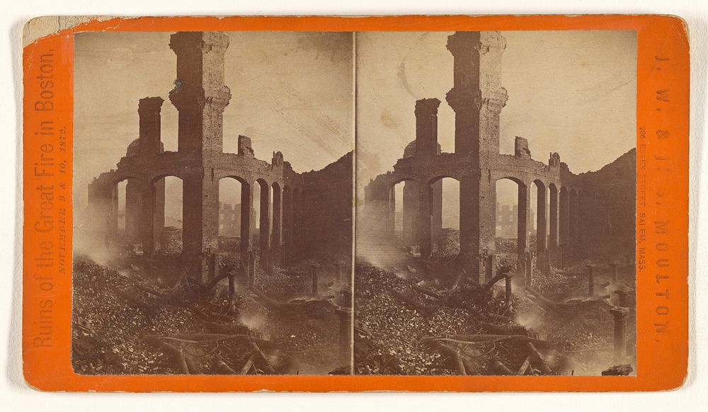 View of the Ruins on Federal Street. by Joshua W Moulton and John S Moulton