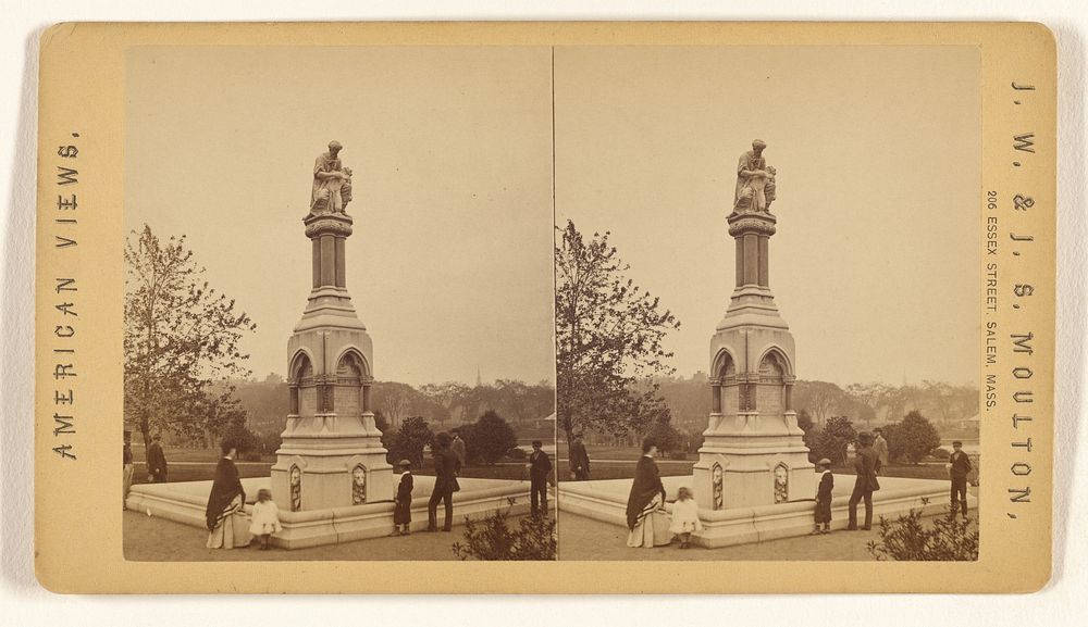 Ether Monument, Public Garden. [Boston, Mass.] by Joshua W Moulton and John S Moulton