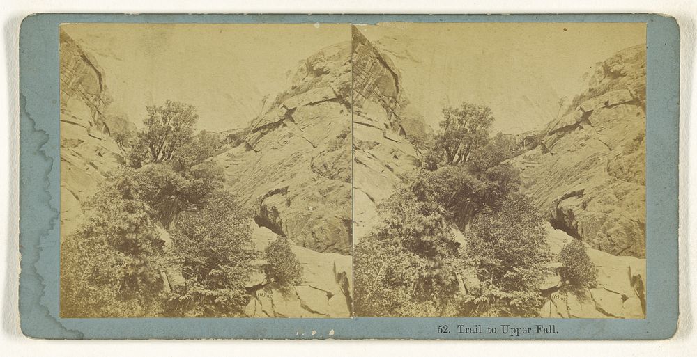 Trail to Upper Fall. by Eadweard J Muybridge