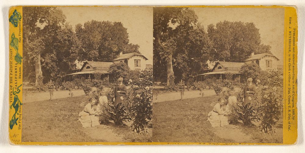 Residence of P.F. Davie, Menlo Park by Eadweard J Muybridge