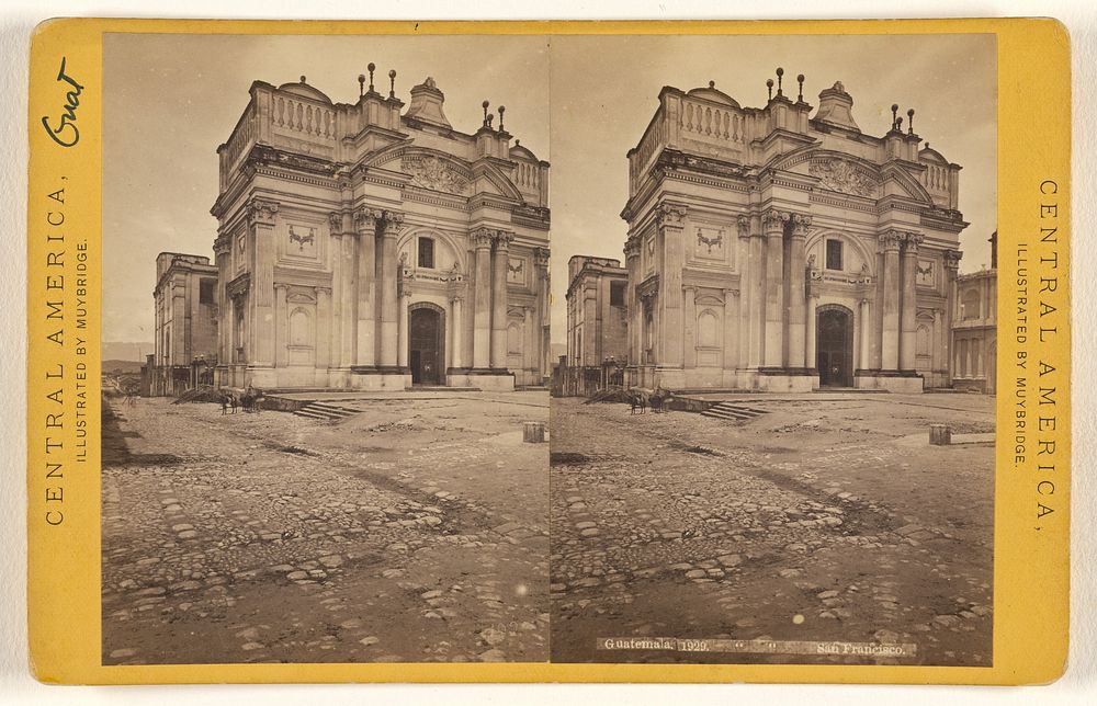 Guatemala, Church of San Francisco. by Eadweard J Muybridge