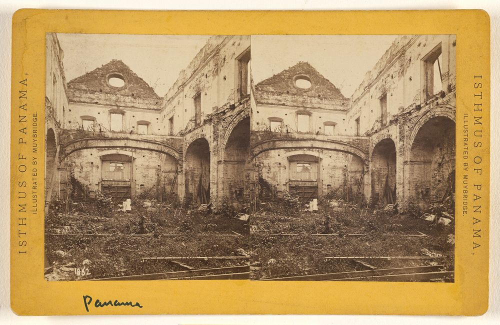Panama. Ruins of Church of San Domingo. by Eadweard J Muybridge