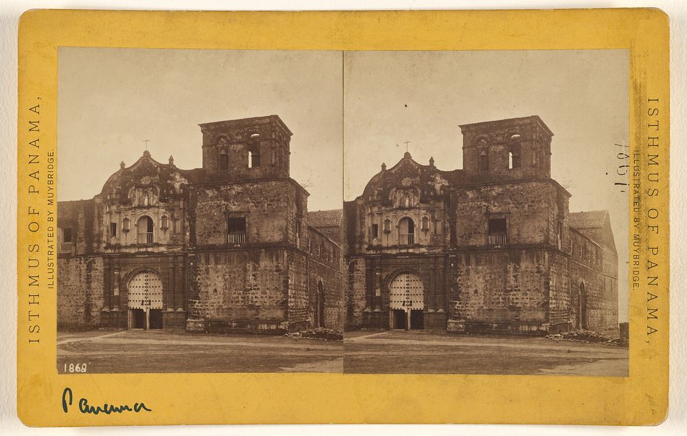 Panama. Church of San Francisco. by Eadweard J Muybridge