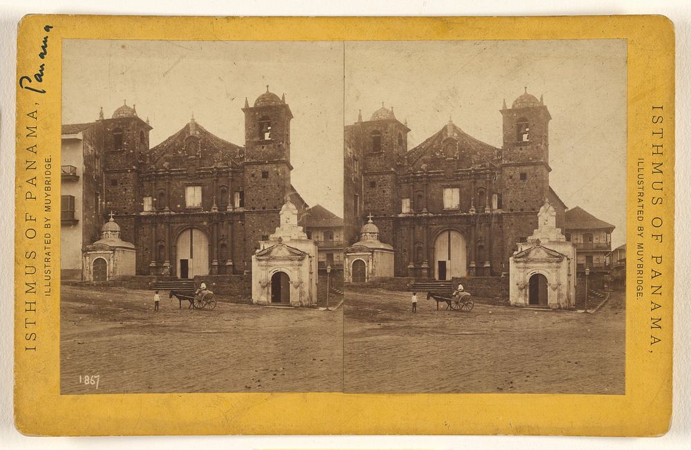Panama. Church of La Merced. by Eadweard J Muybridge
