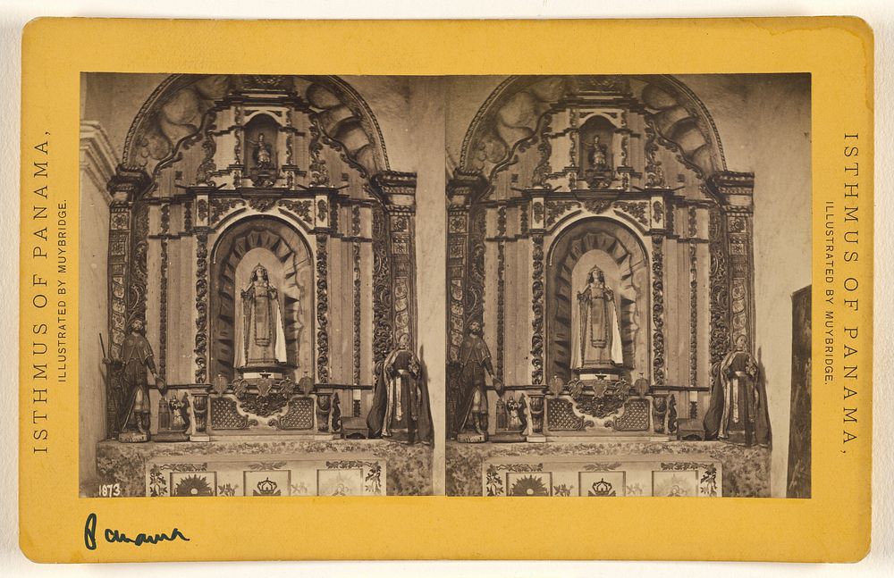 Panama. Church of Santa Ana. by Eadweard J Muybridge
