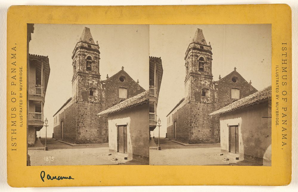 Panama. Church of San Jose. by Eadweard J Muybridge