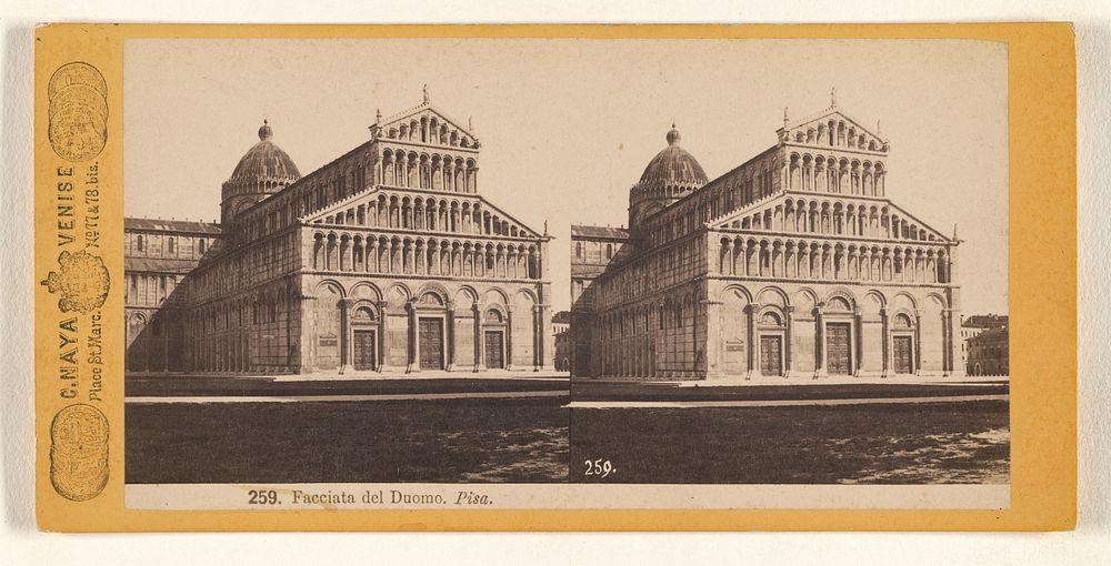 Facciata del Duomo. Pisa. by Carlo Naya