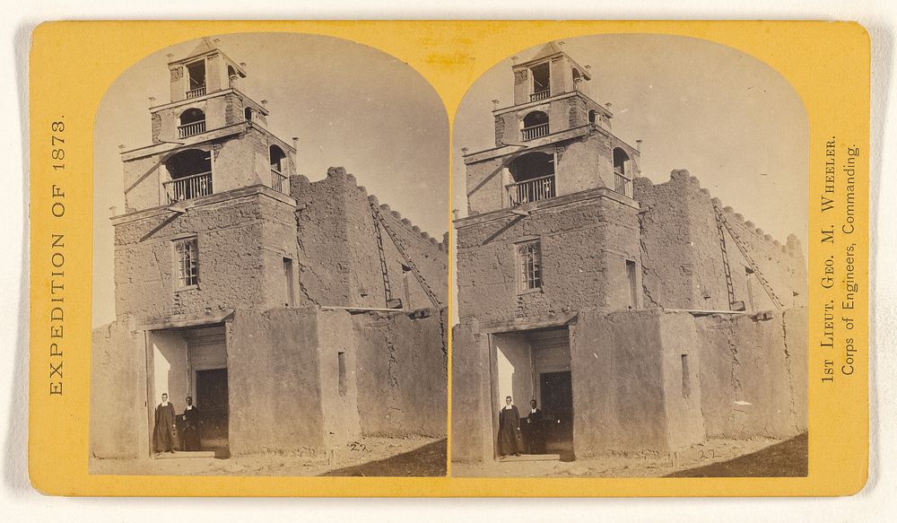 The ancient church of San Miguel, Santa Fe, N.M. Supposed to have been built by the first Spanish missionaries about 250…
