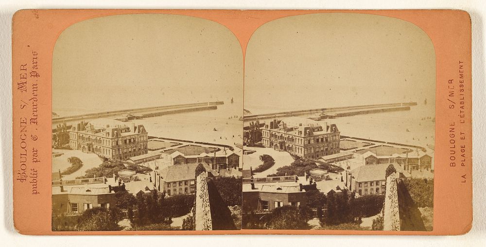 Boulogne s/Mer. La Plage et L'Etablissement by Étienne Neurdein