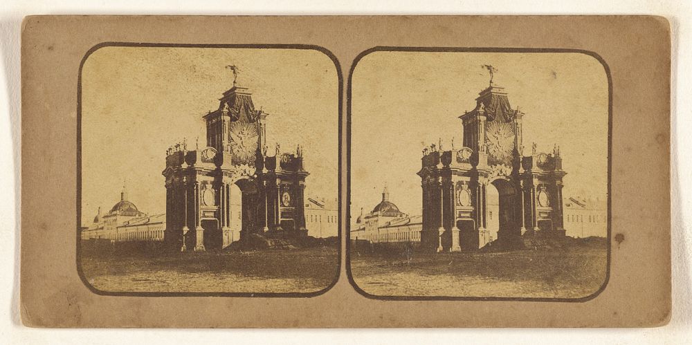 The Red Gate, Moscow. by New York Stereoscopic Company