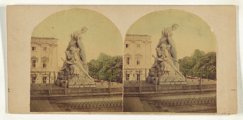 "Civilization." A group by Greenough, at the eastern entrance of the Capitol, Washington, D.C. by New York Stereoscopic…