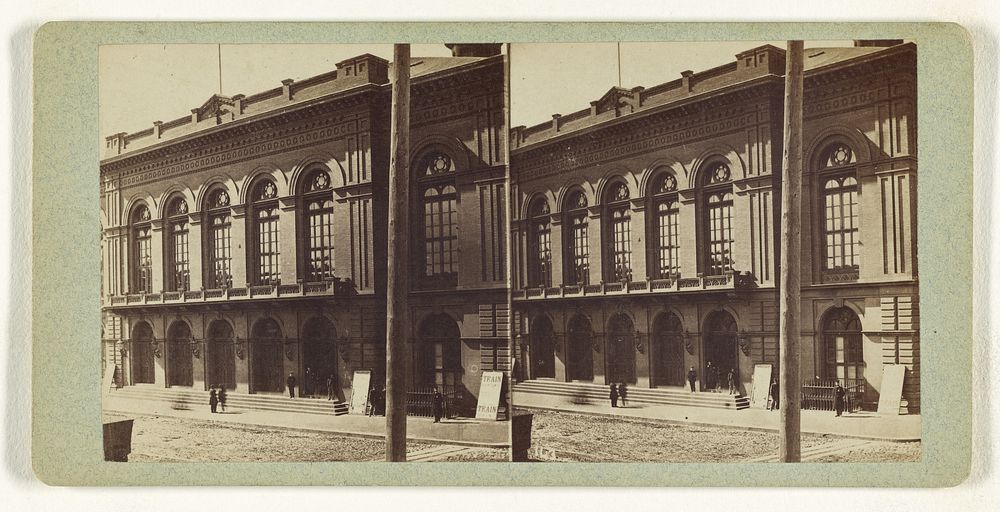 Academy of Music, Front View. by Robert Newell and Son