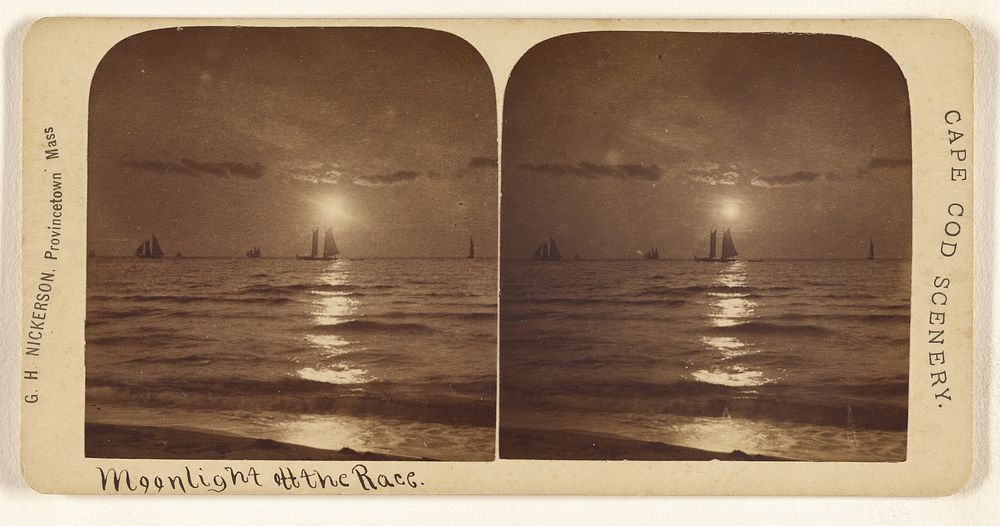 Moonlight off the Race, Cape Cod by G H Nickerson