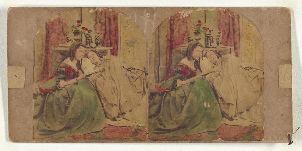 Two women in repose by New York Stereoscopic Company