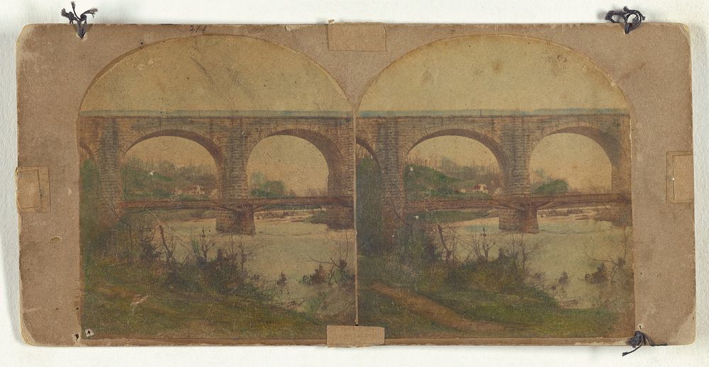 View on the Patapsco River. No. 4. Great Stone Viaduct at "Washington Junction," by which the "Washington…