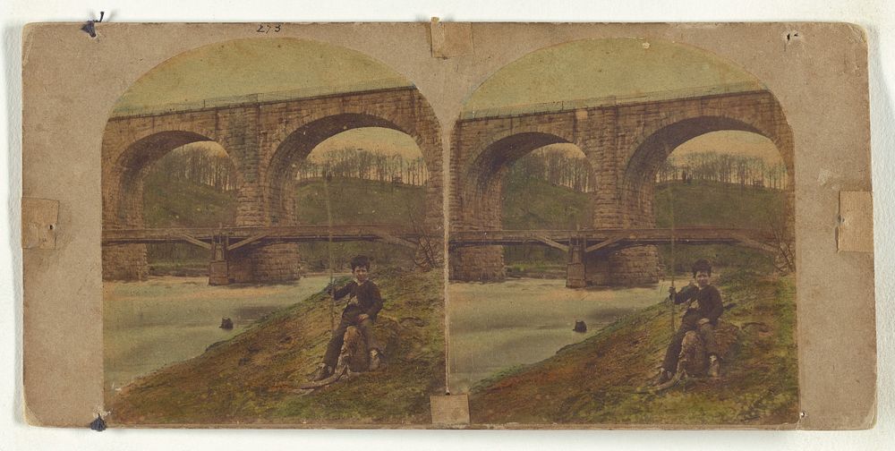 View on the Patapsco River. No. 7. Great Stone Viaduct at "Washington Junction," by which the "Washington…