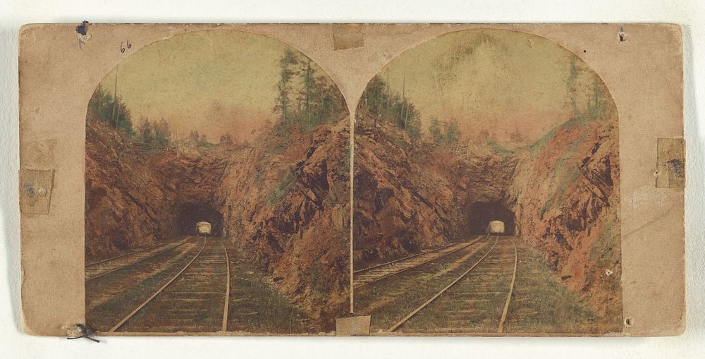 Tunnel on the Hudson River Railroad, Between Garrison's and Cold Spring. by New York Stereoscopic Company