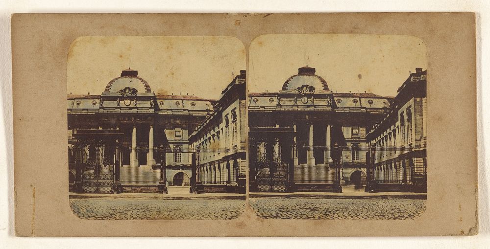 The Palais de Justice, Paris. by New York Stereoscopic Company