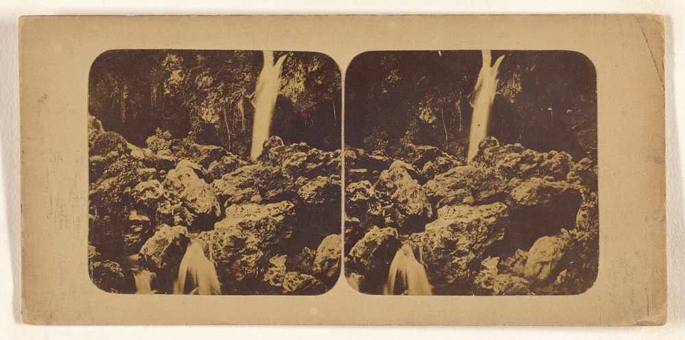 Lower Cascade of the Guadiaro Ronda, Spain. by New York Stereoscopic Company